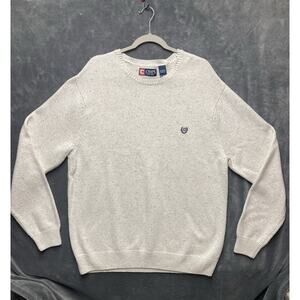 VTG Ralph Lauren Chaps Sweater Men's Sz XL Cream City Preppy Old Money Academia